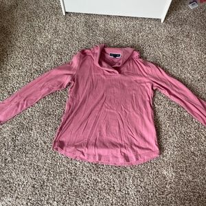 Pink flattering work out top/ casual long sleeve